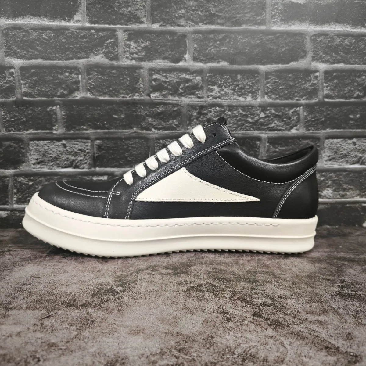 

Ro Classic Designer Men Sneaker Low Top Shoe Women Black Leather Casual Shoes Cowhide Suede Lace Up Retro Flat Canvas Sneakers