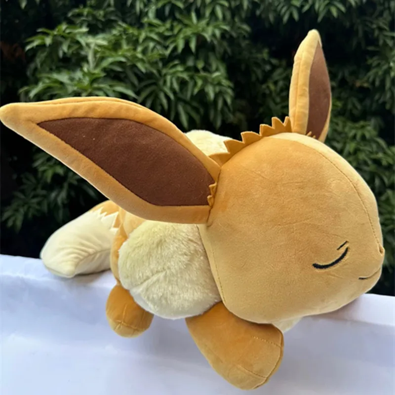 Pokemon Plushies Doll Kawaii Sleep Eevee Pikachu Giant Stuffed Animals Fnaf Soft Plush Toy Big Size Christmas Gifts For Kids