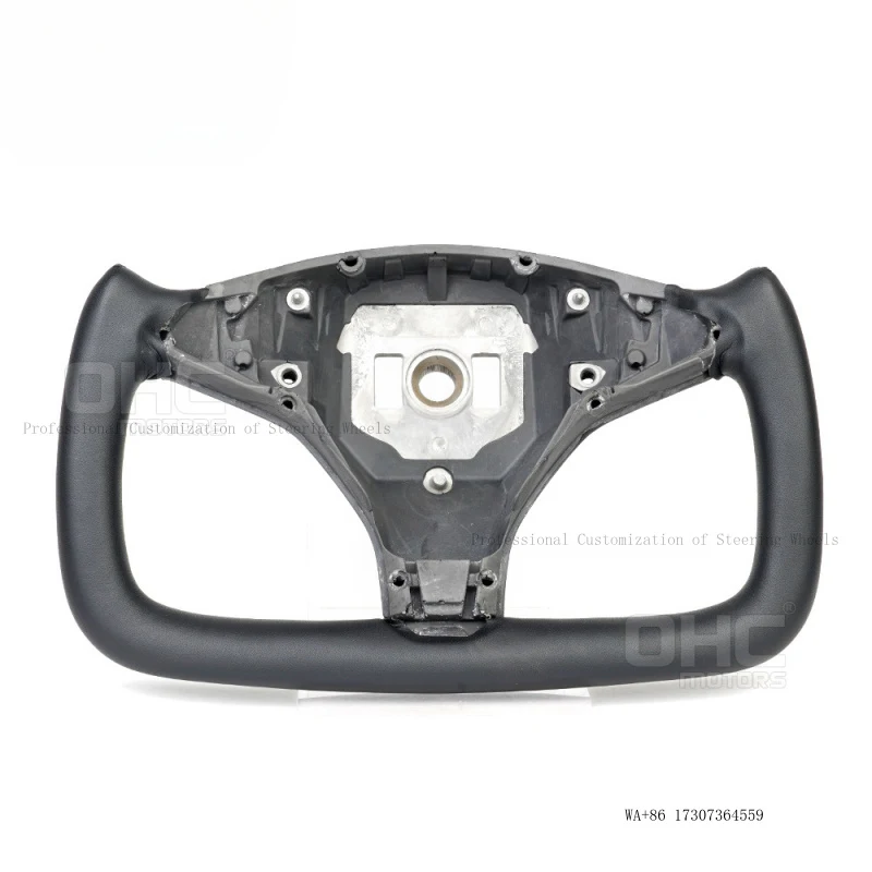 Suitable for Tesla model X/S yoke full-leather steering wheel car steering wheel upgrade modification