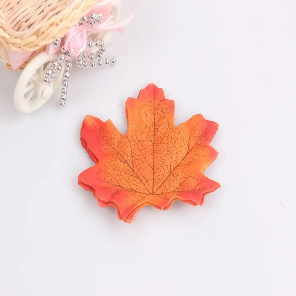 Artificial Maple Leaf Decoration Simulated Maple Leaves Realistic Simulated Maple Leaf Decorations for Thanksgiving Halloween