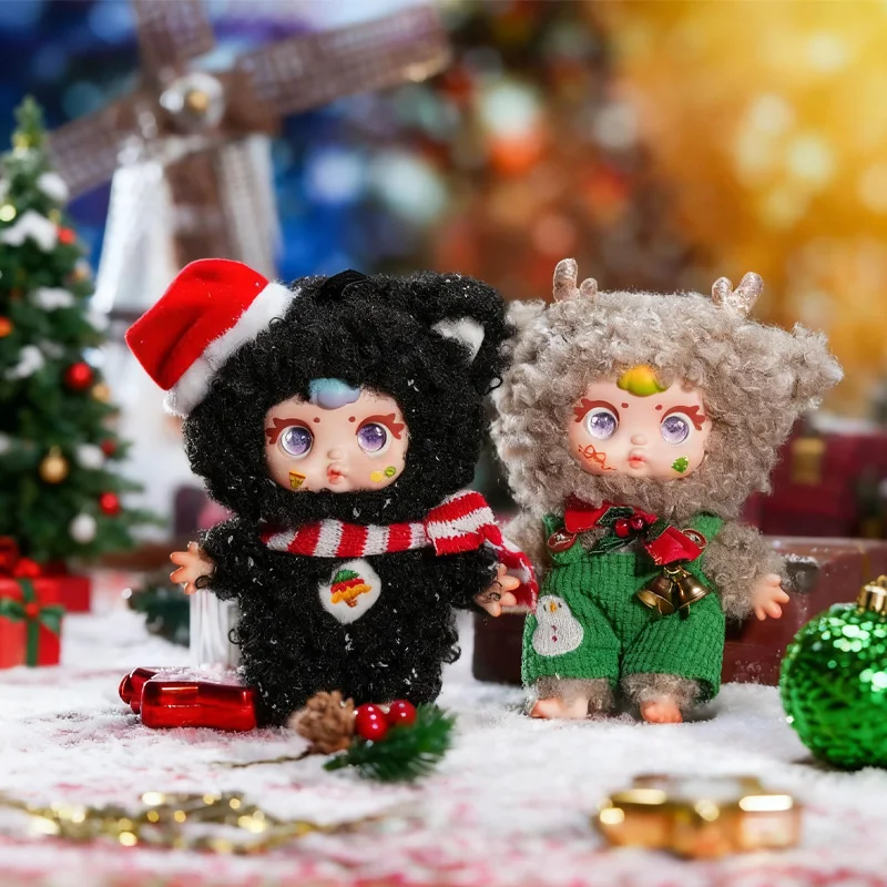 جديد مم الحليب كاند عيد الميلاد سلسلة سر صندوق أعمى Kawaii حقيبة سحر لطيف سطح المكتب زينة أفخم الفينيل الدمى هدية الكريسماس #3