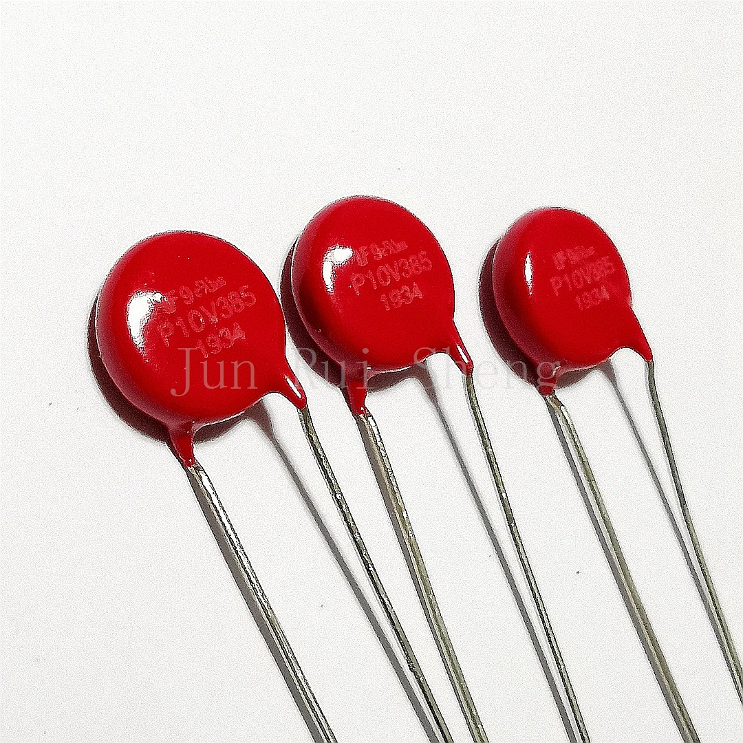 

1/10/20PCS Original V10E385PL2A P10V385 Red Varistor 620V 3.5KA DISC 10MM Rheostat AC385 DC505 160pF MOV V10E385P V10E385PX3720