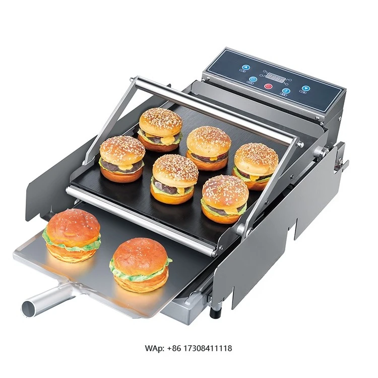 

New design industrial electric burger press and burger roaster aluminum touch control high productivity