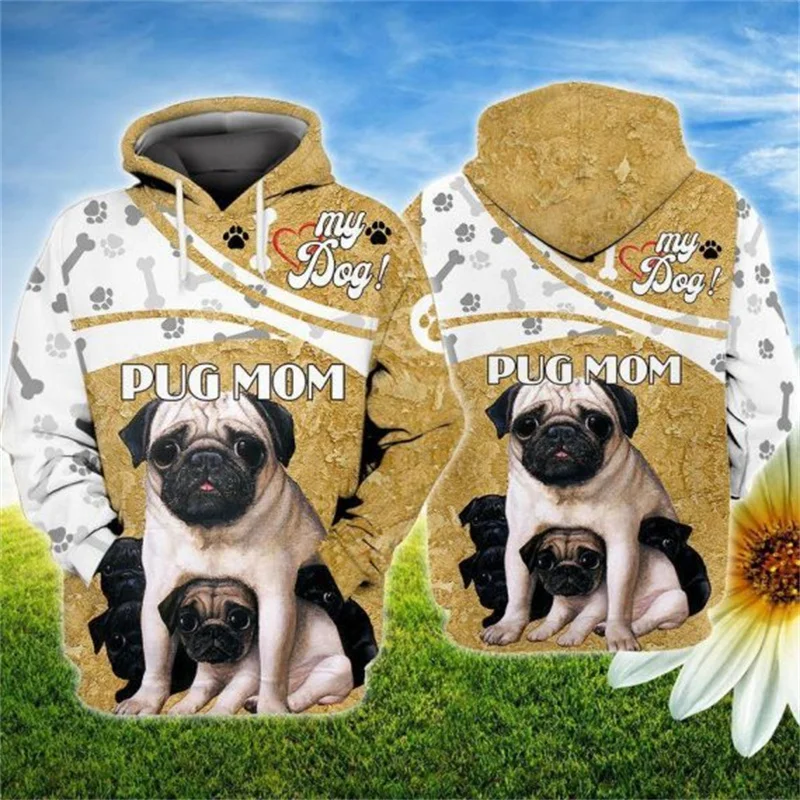 

Pug/German Shepherd/Rottweiler/Chihuahua 3D Printed Hoodie Women For Men Pullovers Street Tracksuit Love Dog Gift