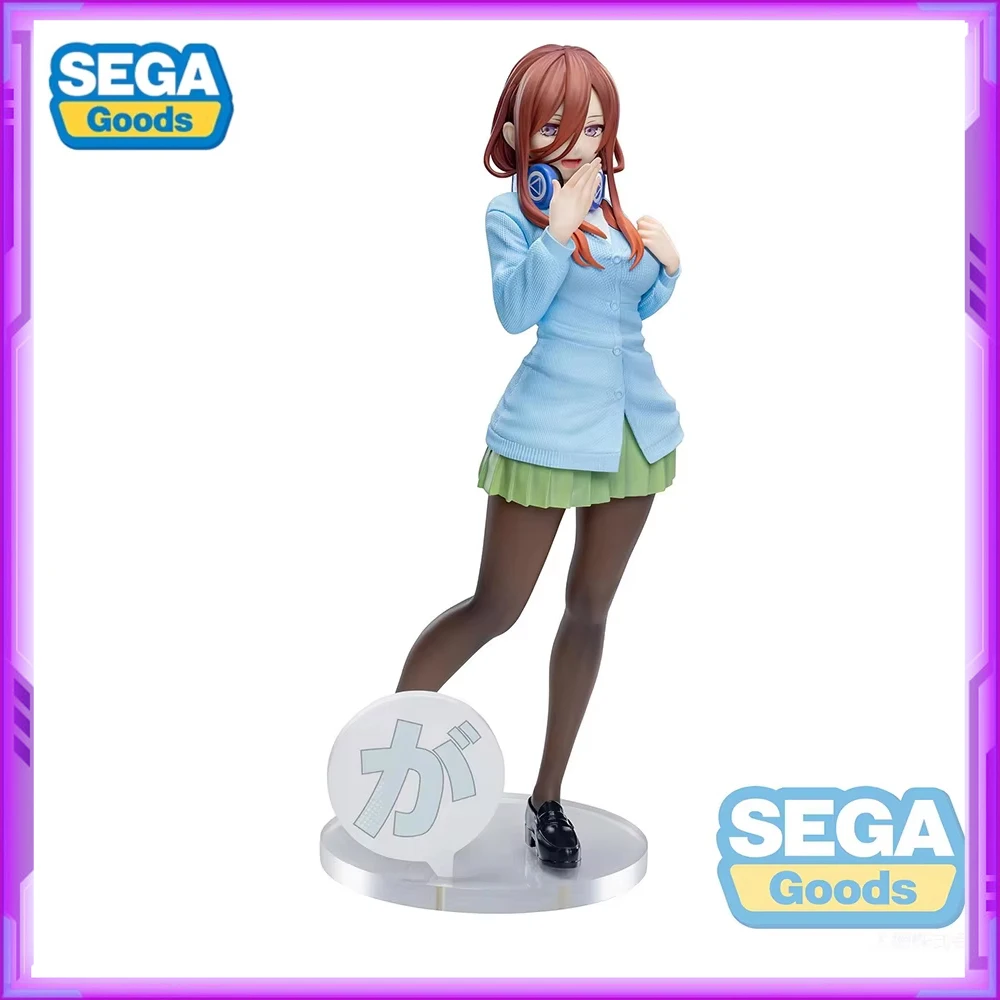 Original SEGA Luminasta The Quintessential Quintuplets Nakano Miku PVC Anime Figures Action Figure Model Toys Christmas Gifts