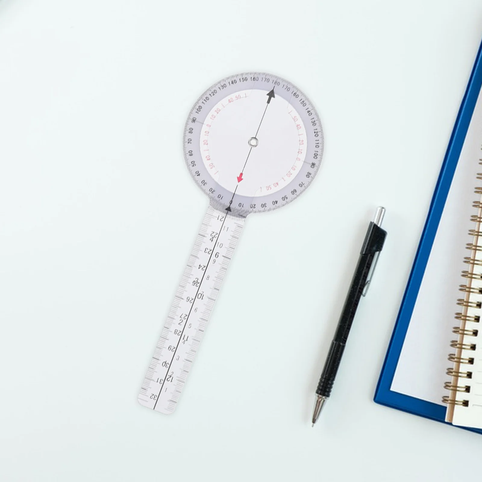 

4Pcs Orthopedic Angle Ruler High Precision PVC Measuring Tool for Joint Mobility Assessment Clear Plastic Goniometer Protractor