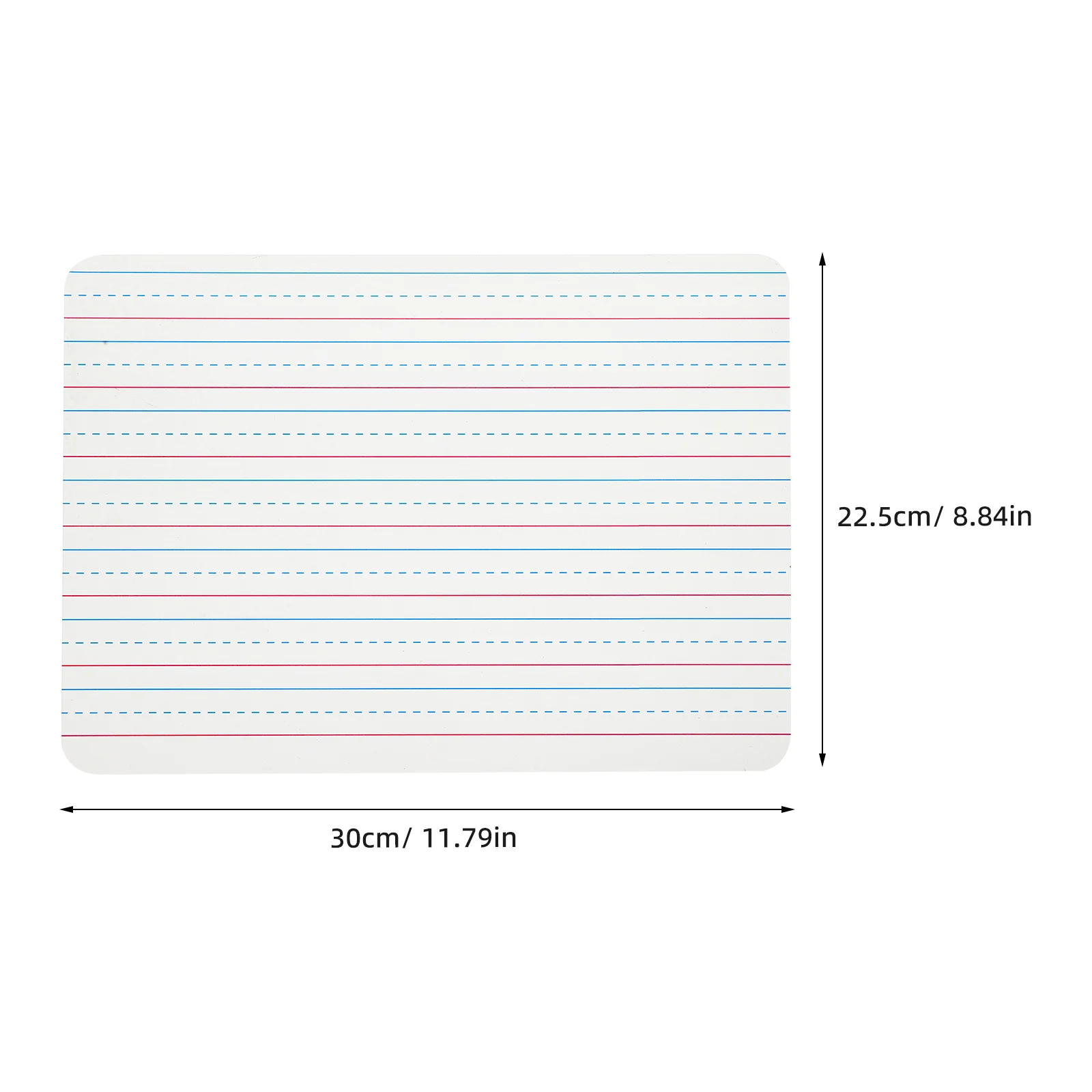Dry Erase Ruled Whiteboard Double-sided Flip (black Border) Small for Office with Lines Boards Magnetic Writing
