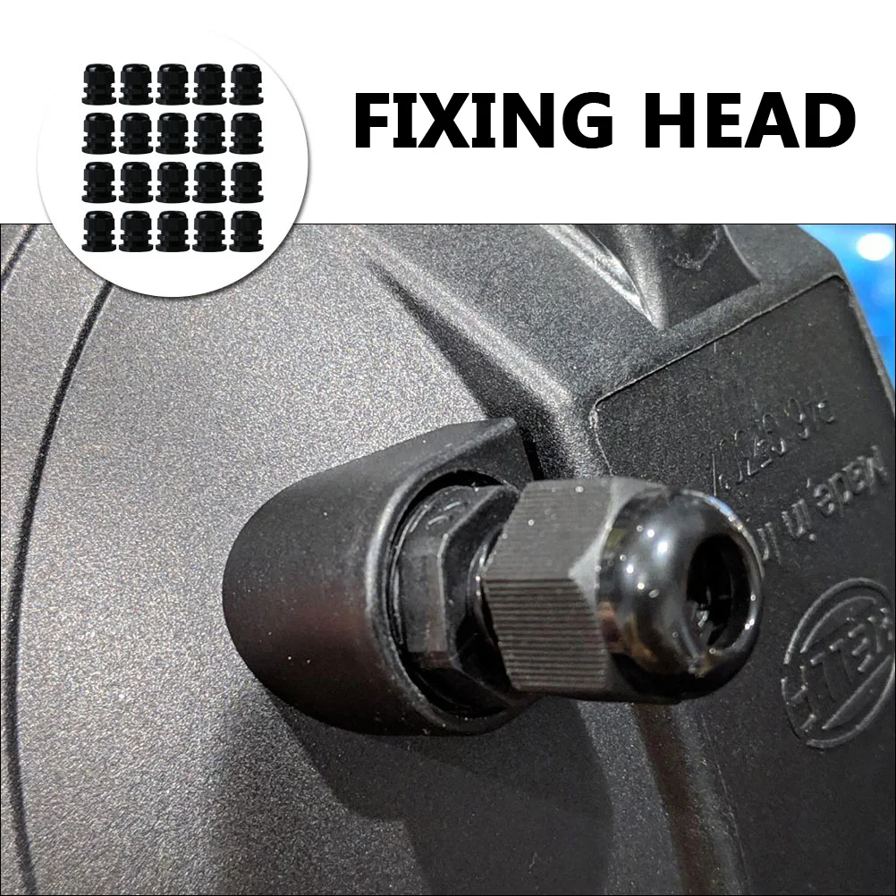

20 Pcs Waterproof Cable Gland Connector Wire Clips Fixing Head Nylon Joints Electrical Plastic Through Connectors Outdoor