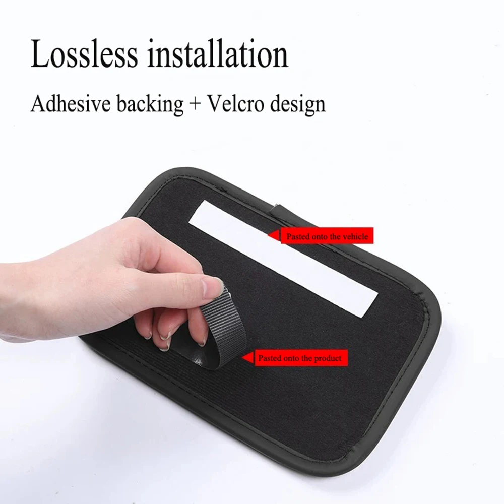 Paste randomly Car Storage Box Collecting Bag For Cards Phone Key Sticky Pouch For Mazda CX3 CX-3 Car Interior
