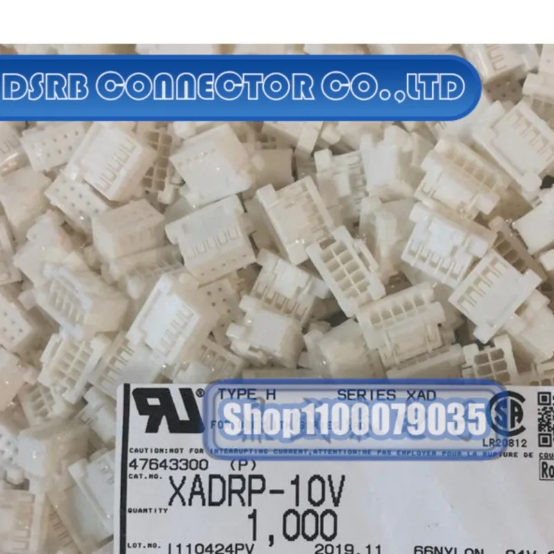 

50pcs/lot XADRP-10V Plastic shell 10P 2.5MM legs width 100% New and Original connector new original