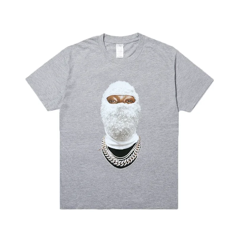 2025 جديد حار حجم كبير أفضل Ih Nom Uh Nit تي شيرت عالية الجودة سكيت القطن تي شيرت الهيب هوب الماس ملثمين تي شيرت الموضة #1