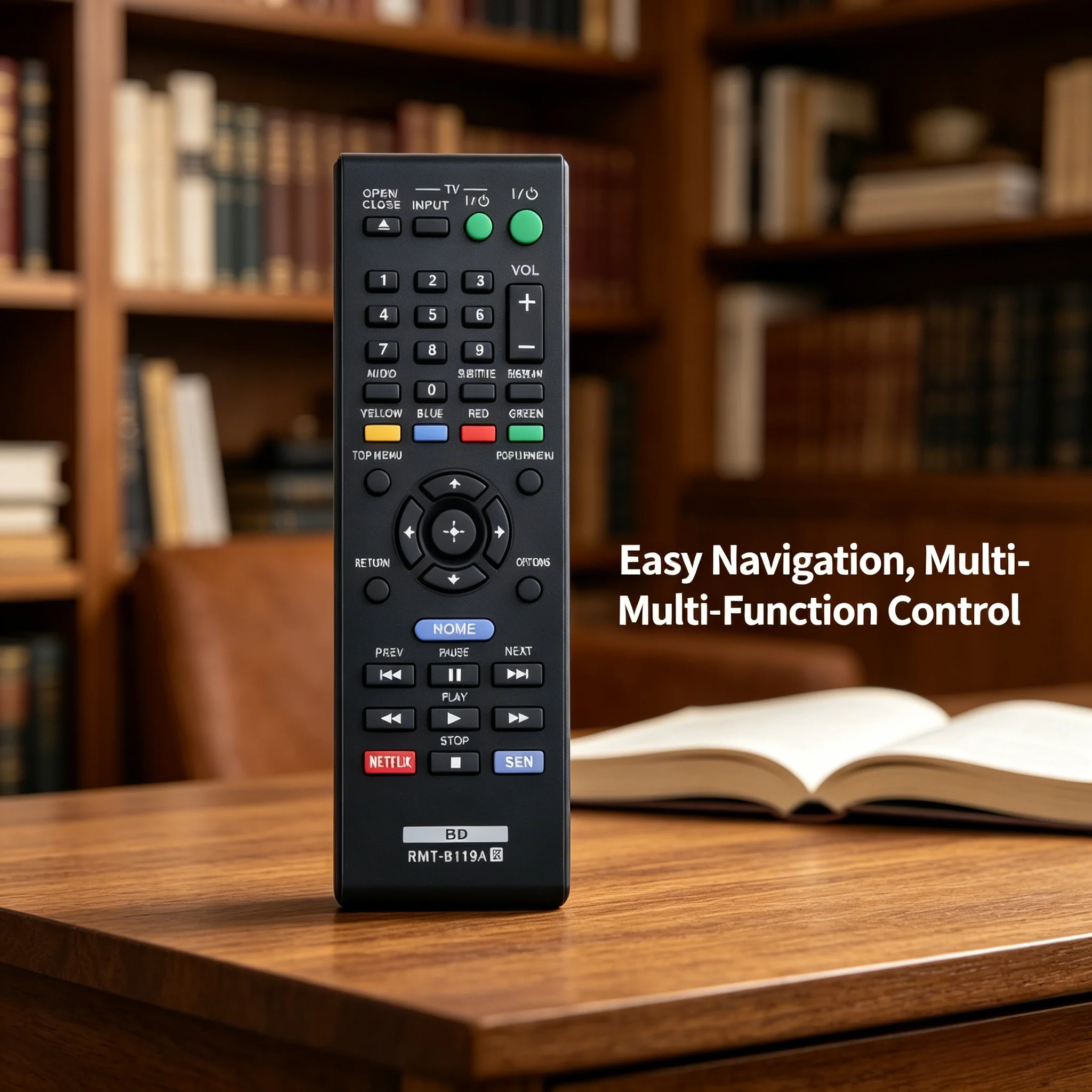 RMT-B119A Replacement Remote Control Compatible with Sony Blu-Ray DVD Player BDP-BX59 S390 S590 BX110 S1100 S3100 BX310 BX510
