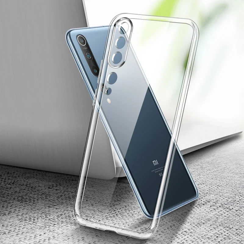 

Luxury Soft Clear TPU Phone Case for Xiaomi Mi 10 10i 10S 10T Lite Pro Ultra Note Mi10 Note10 5G Transparent Silicone Back Cover