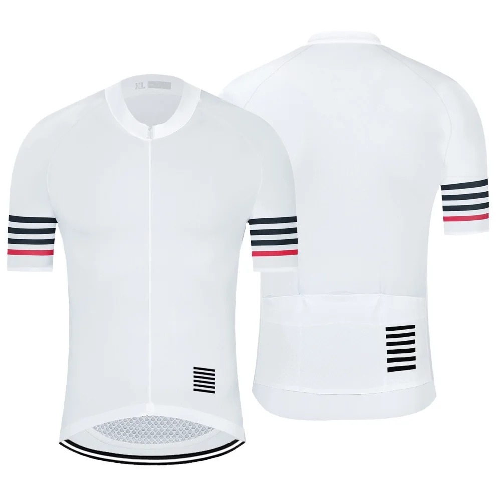 

White Cycling Jersey, Short Sleeve, Road Bicycle Shirt, Bike Downhill Wear, Champ Top, Sport Jacket, Fashion, Summer