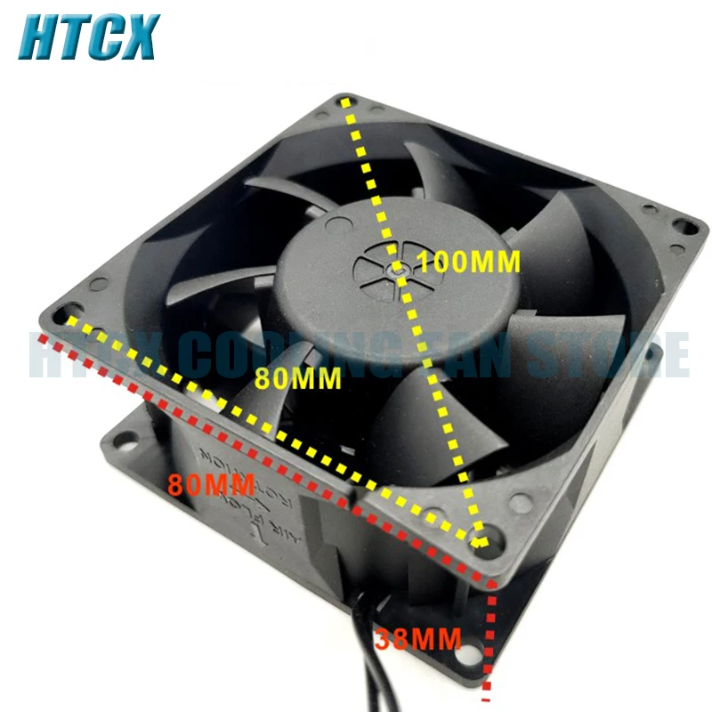 New EC100-230V Universal 220V Super large Air Volume 8038 8CM/cm Brushless AC Cabinet Cooling Fan