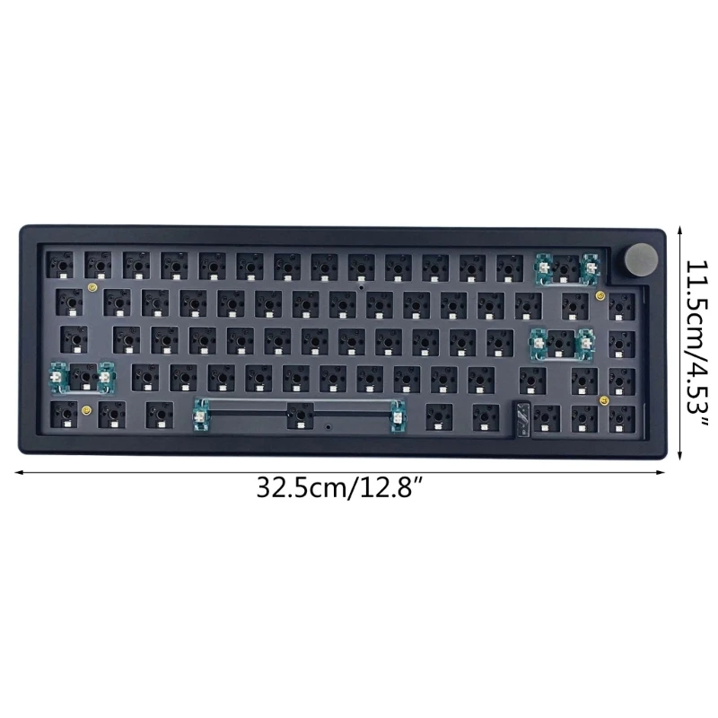 Imagem -06 - Junta 2.4g sem Fio Hot-swappable Rgb Backlit Teclado Kit Drop Shipping Gmk67 65