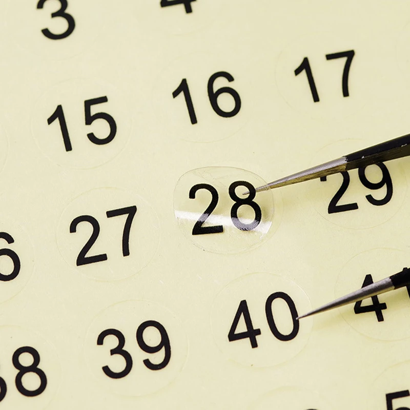 3 แผ่น 1-100 ล้างจํานวนป้ายสติกเกอร์สําหรับเล็บเจลสีเคลือบเงาเครื่องหมายหมายเลขดิจิตอลป้ายเล็บเครื่องมือ