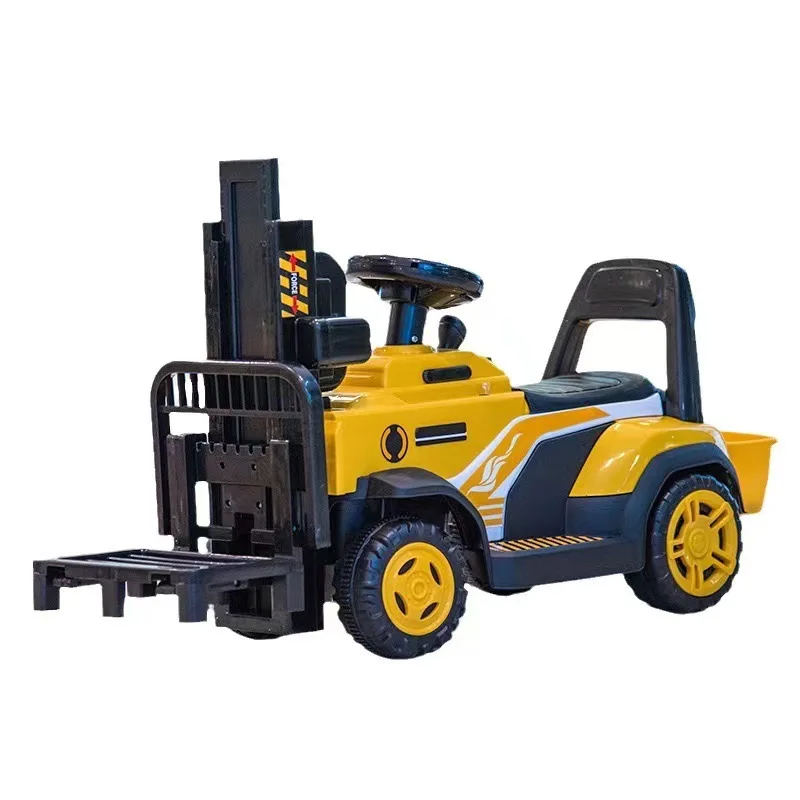 

Children's liftable electric forklift can seat remote control