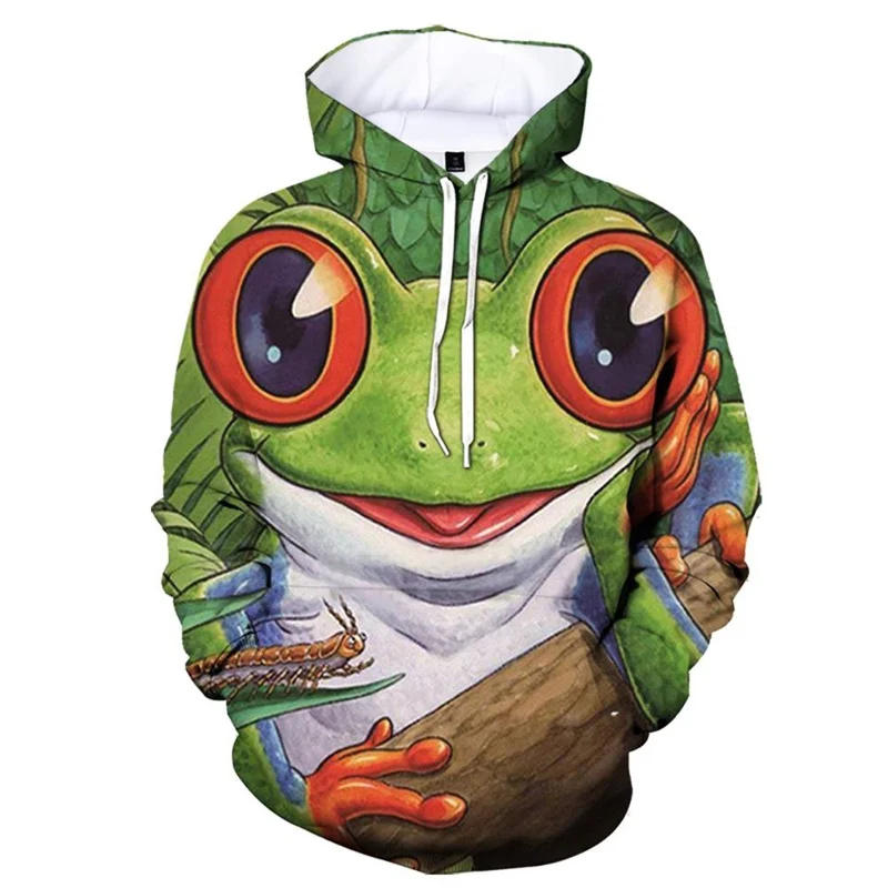 

3d Print Colorful Frogs Hoodies Men Women Kid Cool Long Sleeve Hoodie Outdoor Sports Tops Pullovers Street Autumn Sweatshirts