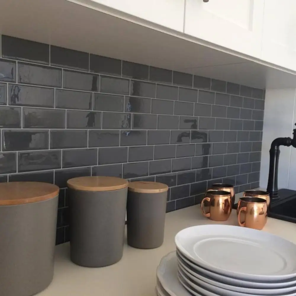 5Pcs Brick Subway Tile Peel and Stick Self Adhesive Wall Decal Sticker DIY Kitchen Bathroom Decor Vinyl Wall Stickers