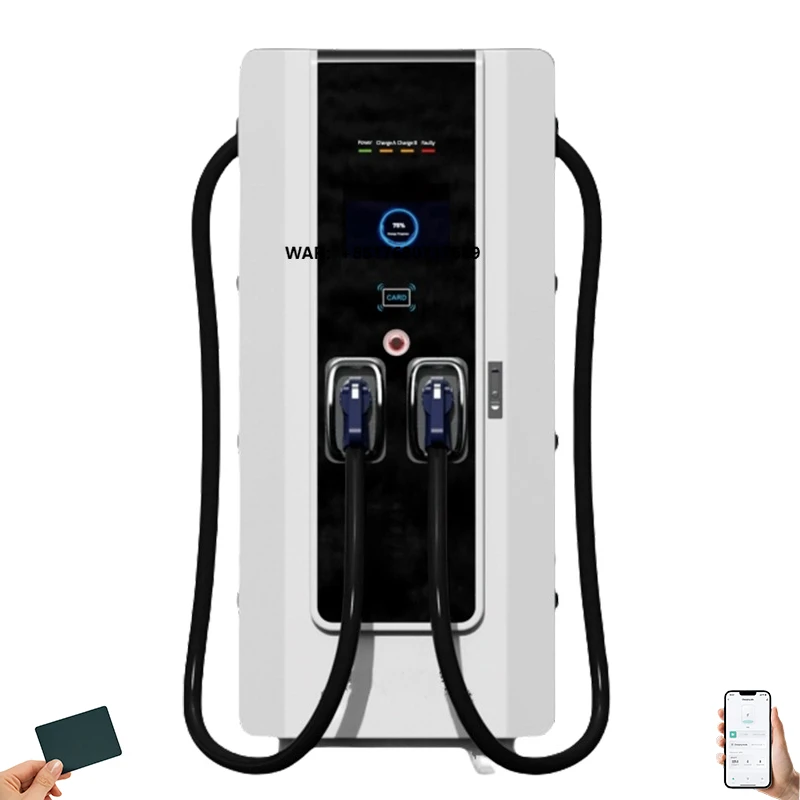 New Floor Stand DC EV Charger Commercial Charging Station 60kW CCS2 120kW Heavy Duty Fast Charging Electric Vehicles Fleet