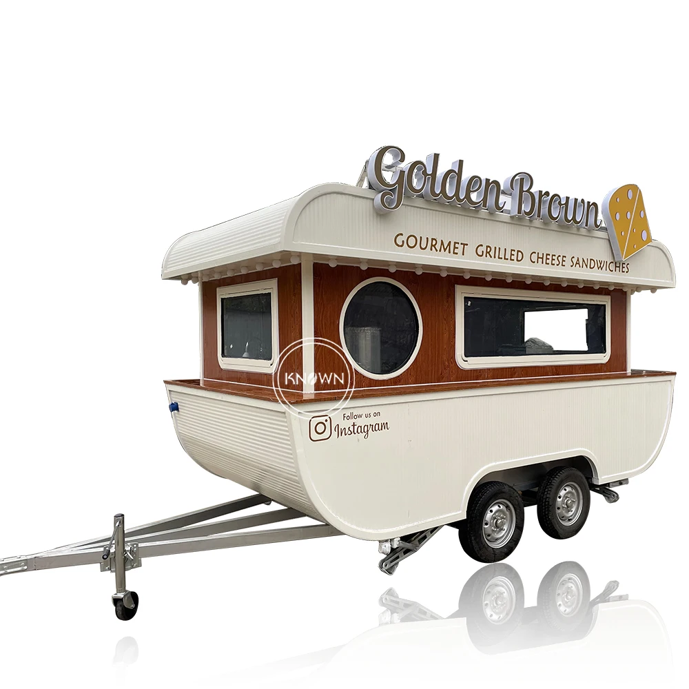 Food Trailer Outdoor Mobile Food Cart New Design Fryer Kitchen Vintage Restaurant Food Truck Car Australia