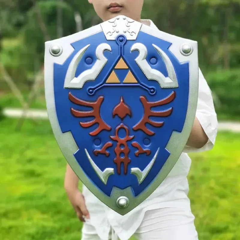 ليو 2025 لعبة Zeldas Hylian الدعائم الأسلحة كبيرة الحجم بو درع للأطفال لعب الكبار هالوين تأثيري الدعامة/ ★ ★ ★   كك.