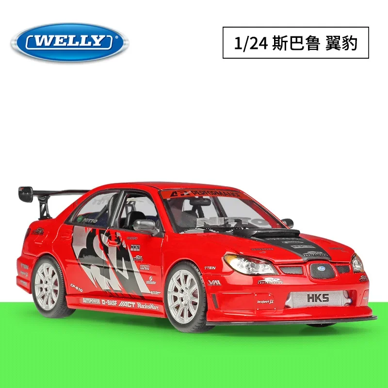 

WELLY 1:24 APR Subaru Lmpreza Performance Alloy Car Model Diecasts & Toy Vehicles Collect Car Toy Boy Birthday Gifts