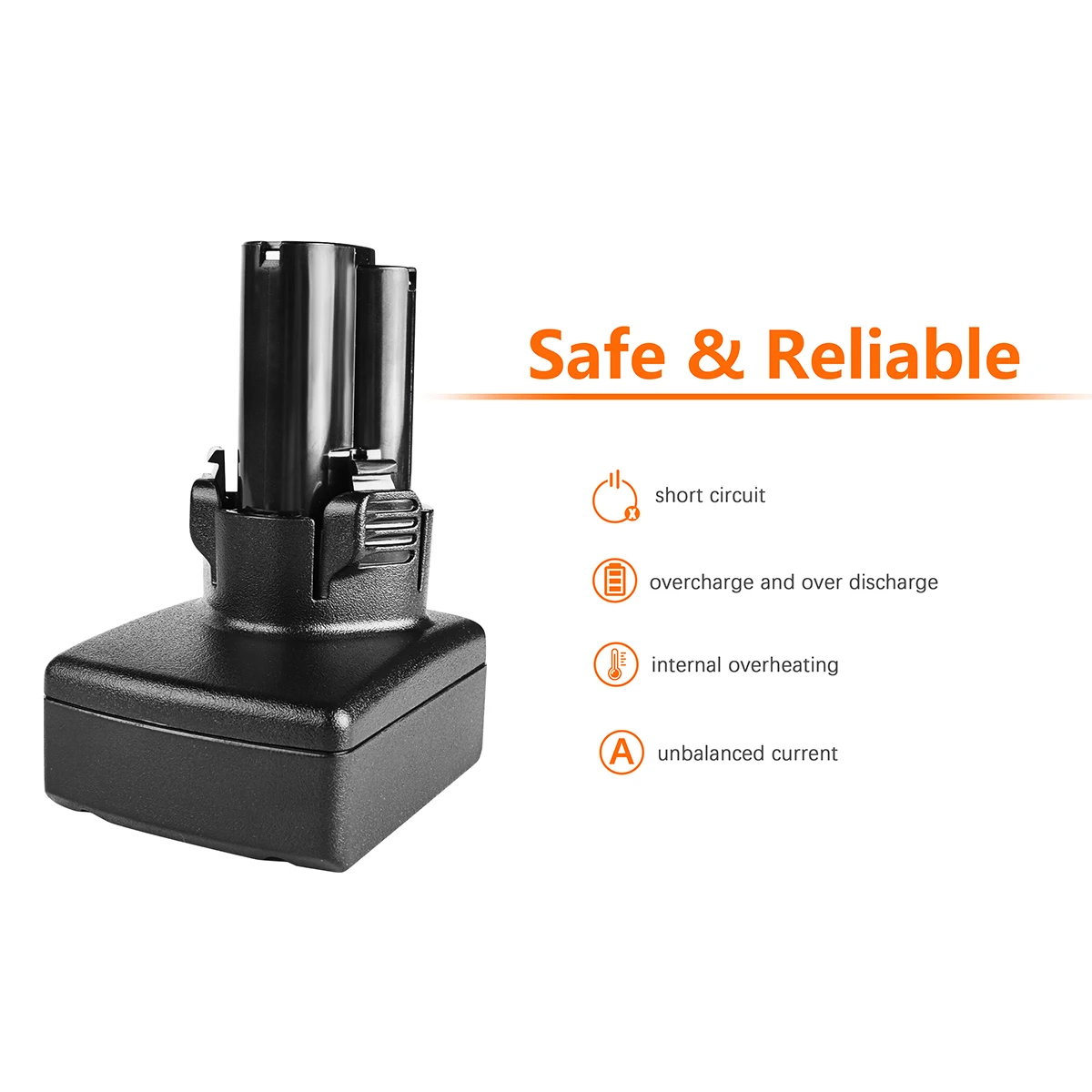 Powtree 10.8V 6000mAh Replacement Battery For Makita BL1013 BL1014/BL1015 Lithium Tool Electric Drill Screw Battery