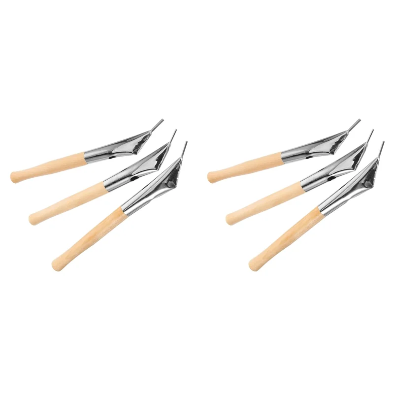 

6Pcs Wax Tool Clay Tool Wax Sculpting Tools Batik Tool Clay Wax Pottery Tool Kit Pen Tool Batik Pen Wooden