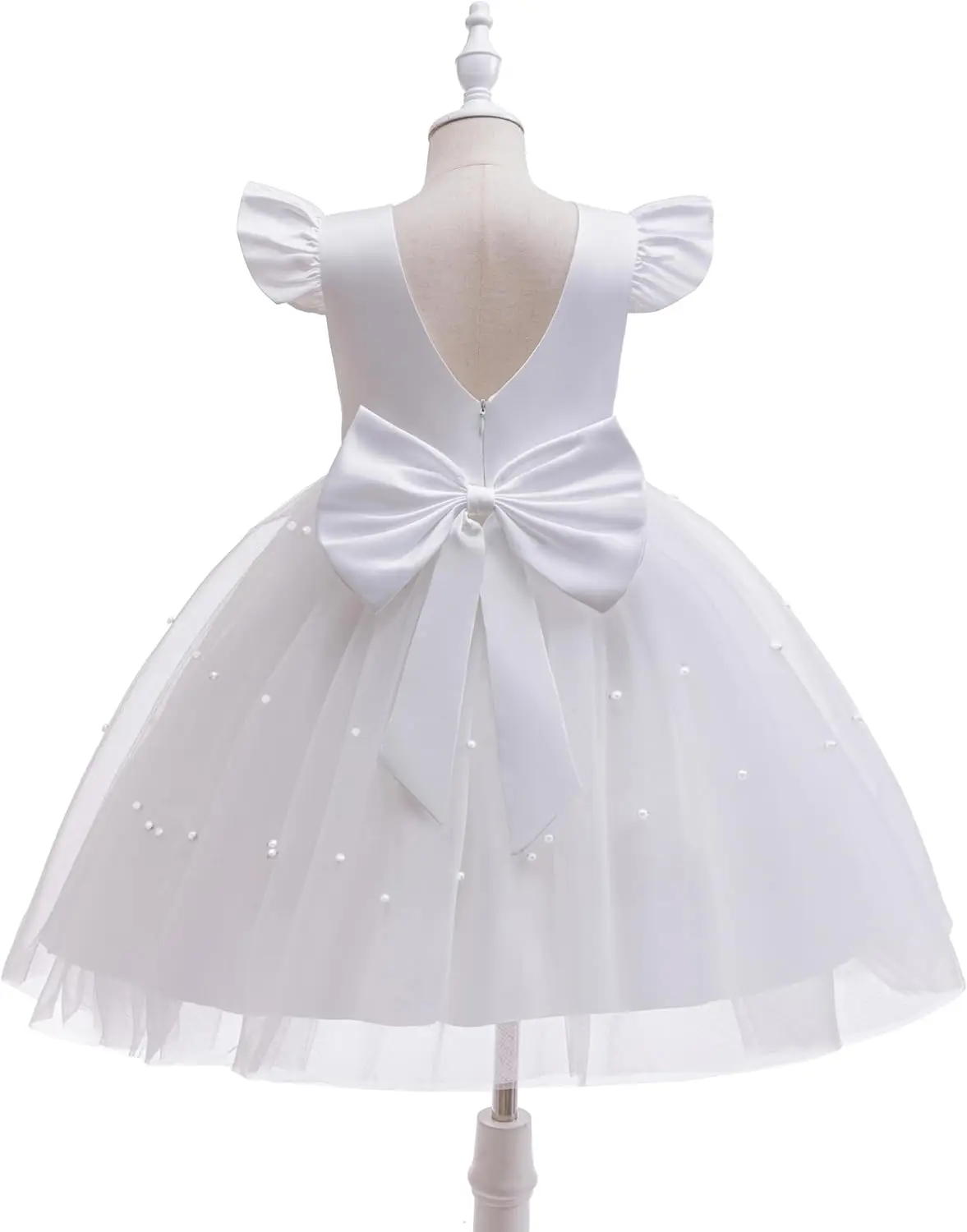 Bloemenmeisje chiffon jurk kinderen bruidsmeisje bruiloft, verjaardag communie prinses tutu jurk, elegante formele gelegenheid jurk