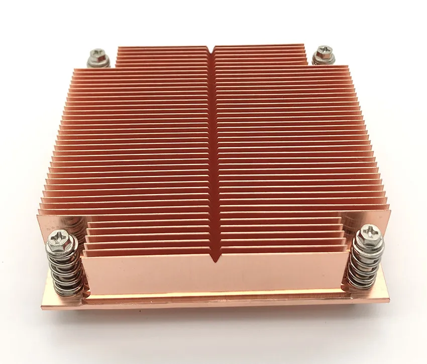 For Leopard 2011/115X 1U passive desktop computer cpu server radiator copper shovel tooth main board
