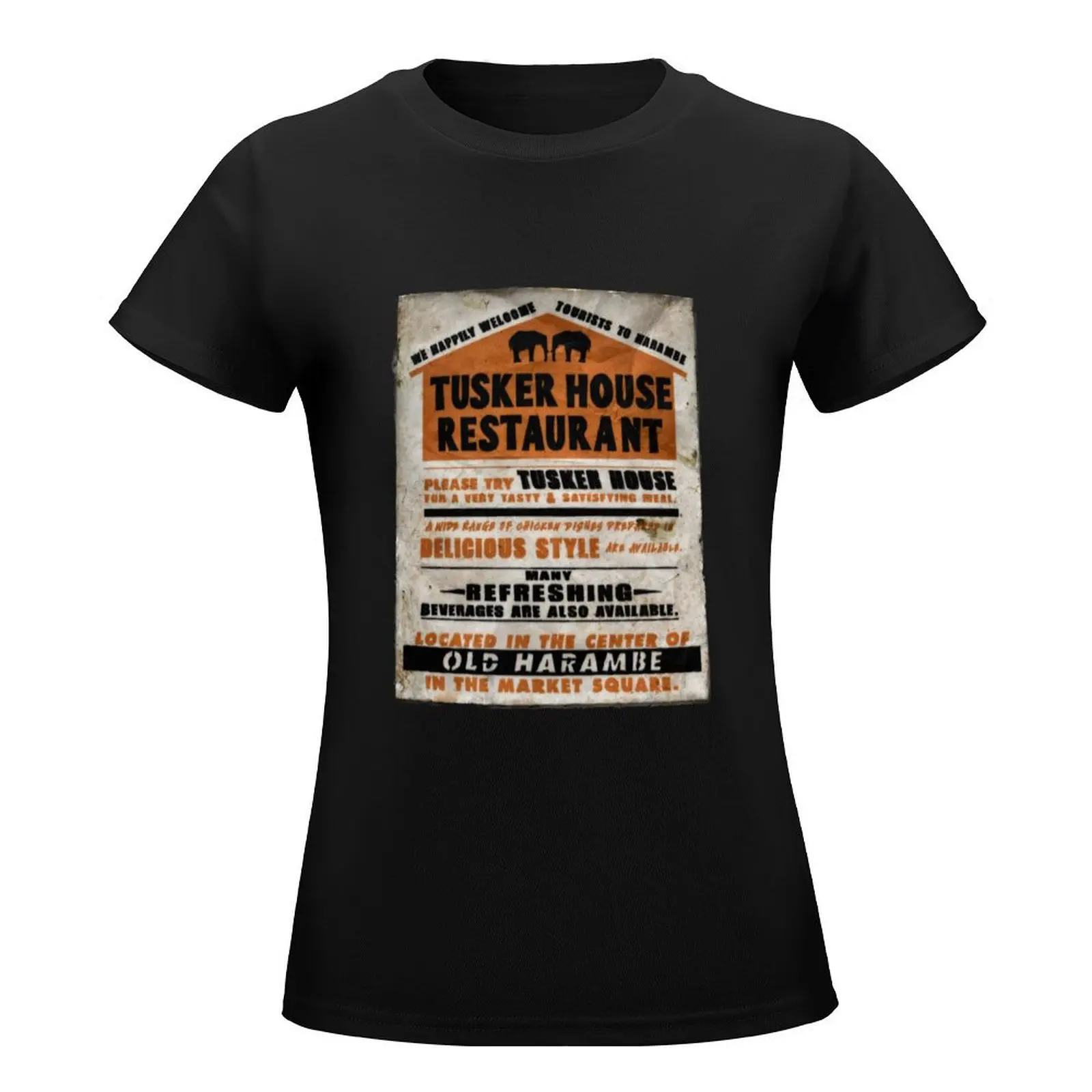 Tusker House Restaurant Sign - Harambe, Africa, Animal Kingdom T-Shirt sublime tops summer blouses woman 2024