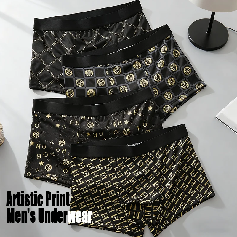 

Мужское нижнее белье, дышащие трусы-боксеры для мужчин, мягкое эластичное мужское нижнее белье с полетом
