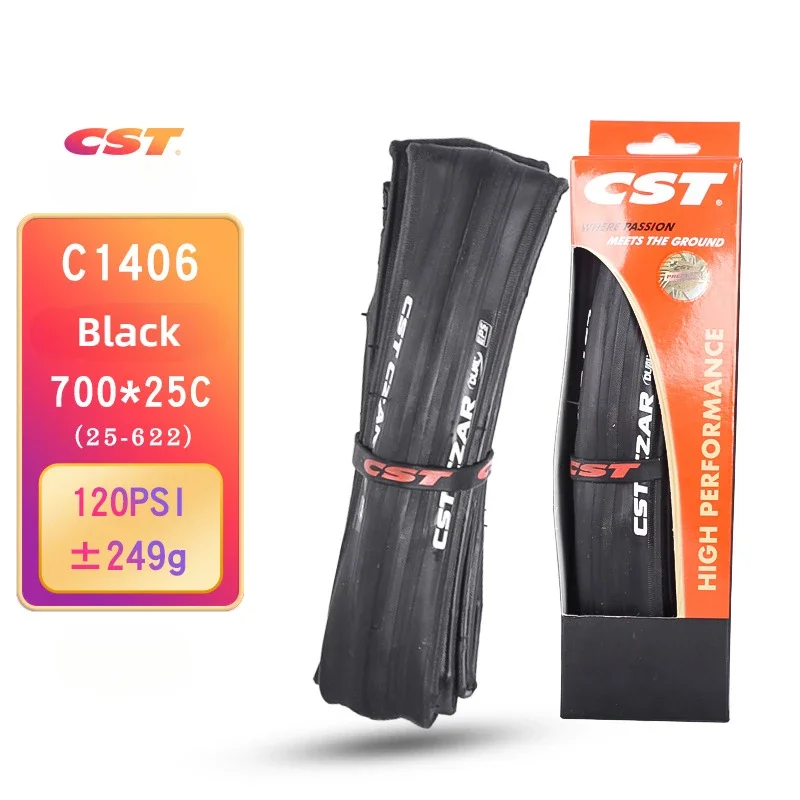 CST C1406 700x25C 700x28C Road Bicycle Tire 25-622 60TPI Bike Tyre DUAL Double Rubber 60 TPI CZAR 120 PSI Cycling Folding Tire