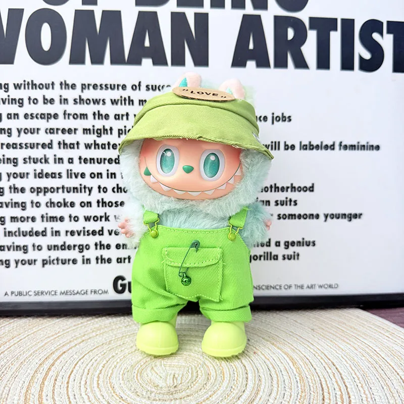 First and second generation Labubu clothing pendants, solid-color overalls, hat sets, waistband pendants
