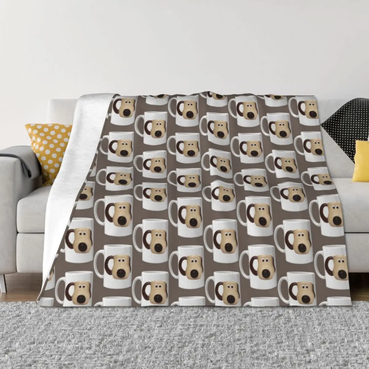 

Gromit mug mug Throw Blanket christmas gifts For Decorative Sofa bed plaid Bed Blankets