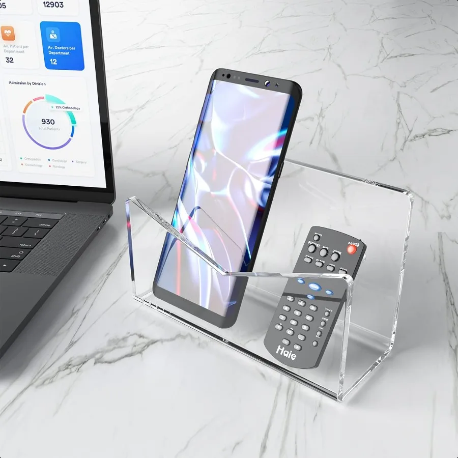 Richboom акриловый держатель для почты, держатель для конвертов для настольной столешницы, держатель для писем для домашнего офиса, школы, 1 секция, прозрачный