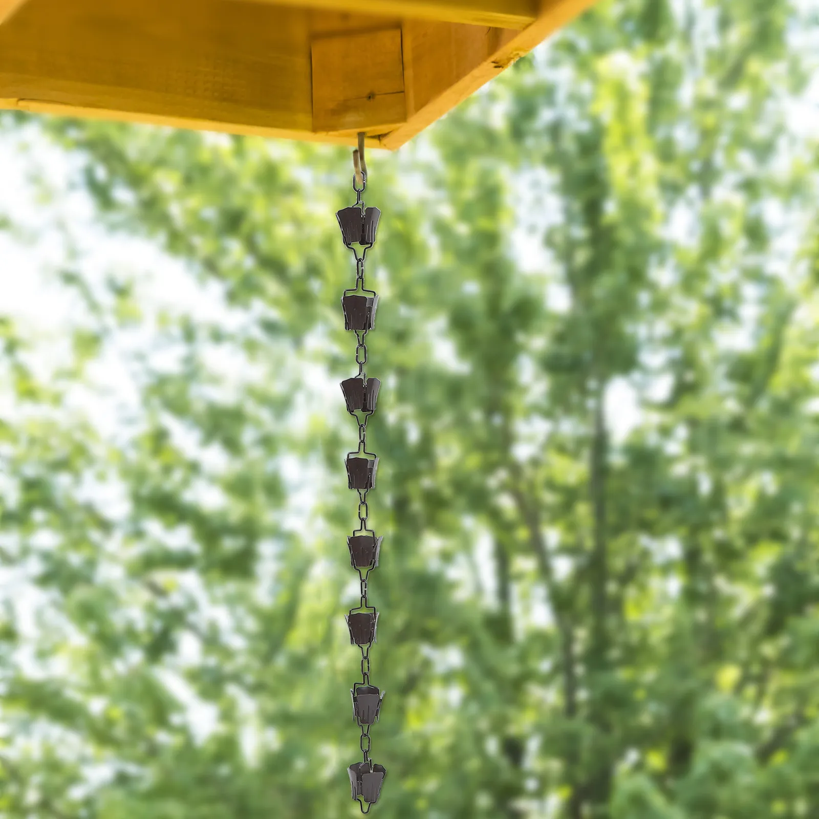 Japanese Rain Chain for Outdoor Balcony – Corrosion-Resistant Aluminum Alloy Decorative Downspout Drain