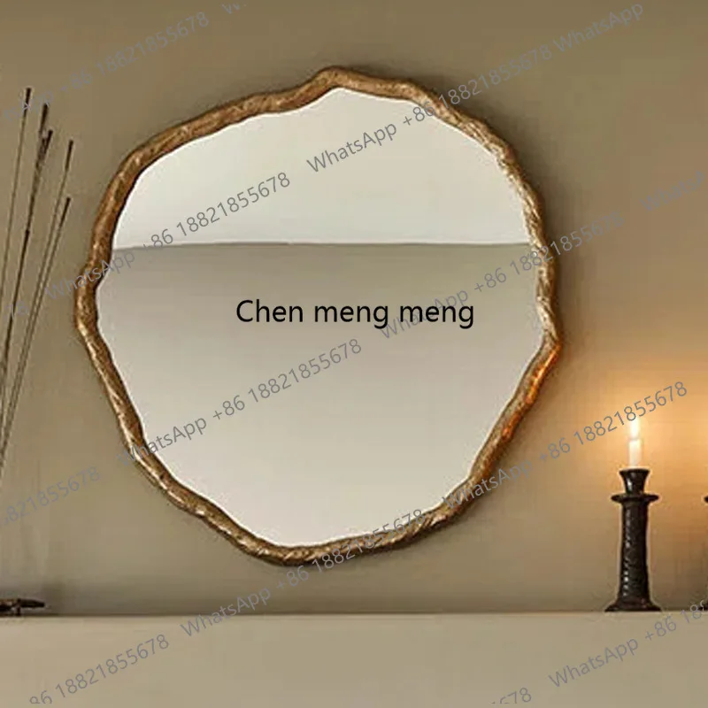 

Французское настенное зеркало в стиле лёгкой роскоши для спальни, косметическое зеркало для дома, декоративное зеркало для гостиной, зеркало для украшения стены.