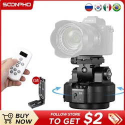 SOONPHO M4 M6 Motorized Tripod Head Wireless Remote Control AI Face Track Panoramic Camera Phone Holder Video Shooting