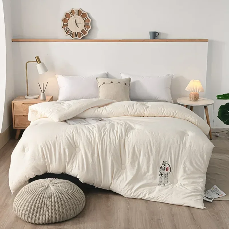 Japanese-style Class A raw cotton soybean fiber soybean quilt summer cool quilt spring and autumn thickened winter quilt