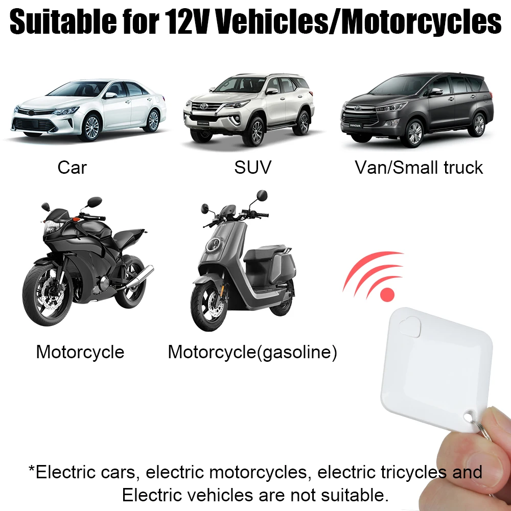 M506 Wireless For Gasline Car Motorcycle Immobilizer 12V Engine Lock Anti-theft Device RFID Anti-robbery System