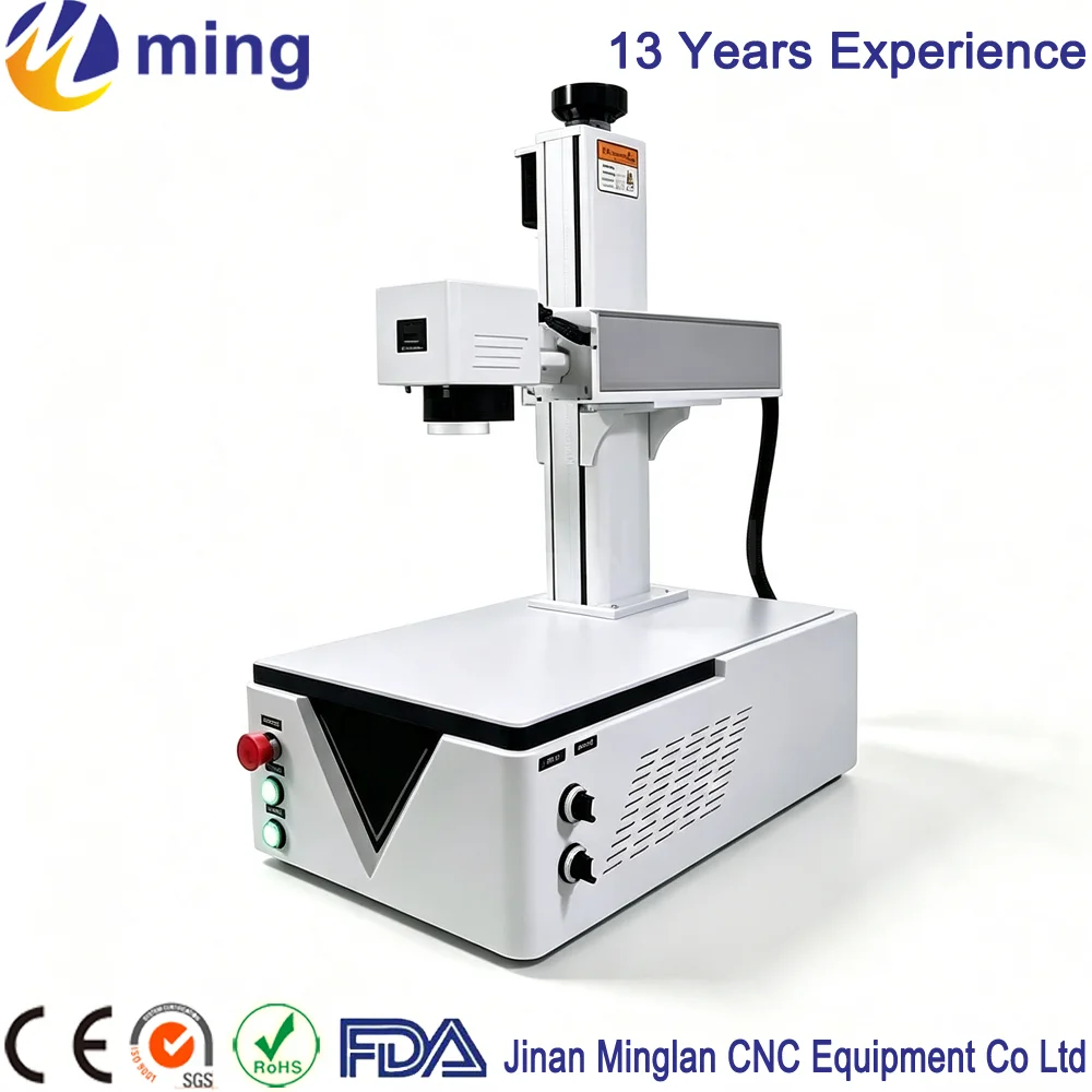 Portable Integrated Touch Screen Fiber Laser Marking Machine Metal Engraving Equipment