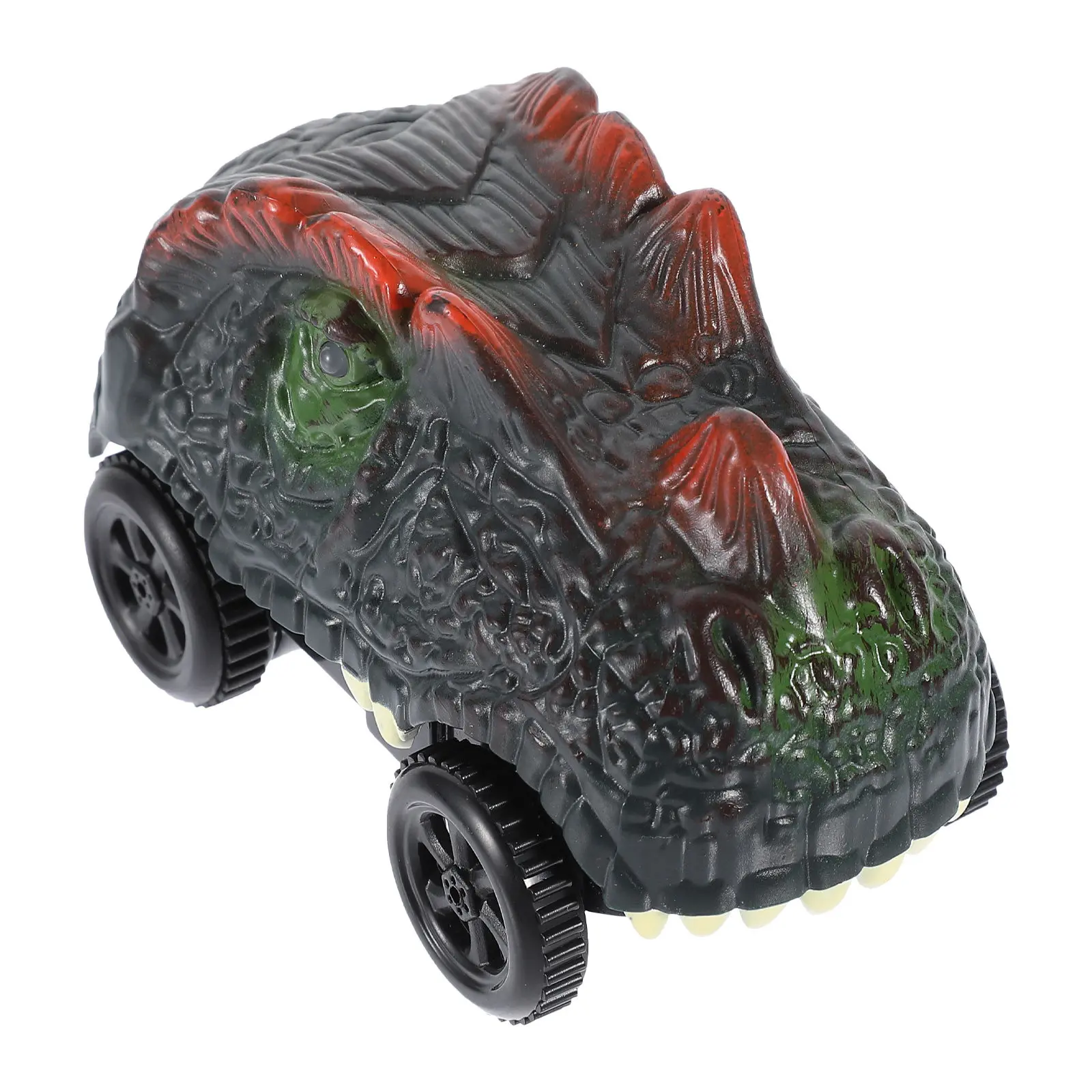 Cartoon Dinosaur Track Car No Battery Light Kids Race Vehicle Compatible Bend Children Parent-Child