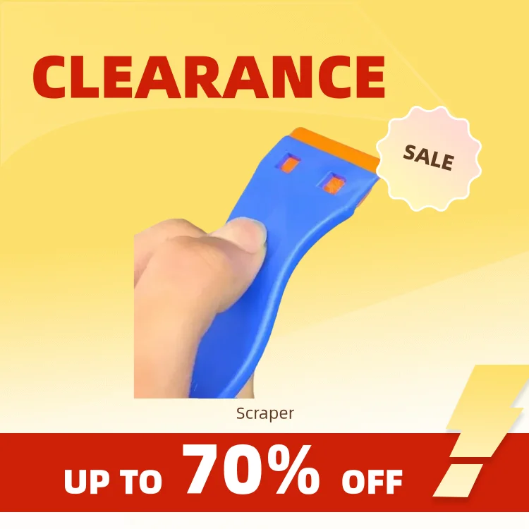 Clearance_Glue Removal Scraper Multifunctional Plastic Glass Removal Cleaning Scraper Car Film Application Tool Kitchen Cleaning