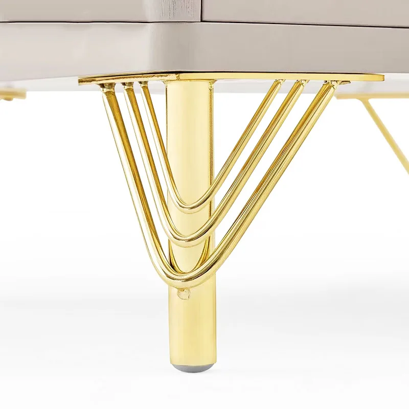 4pcs V-shaped Sofa Legs Steel Clip Iron Wire Feet with Steel Balls Sofa Hardware Feet Coffee Table Bedside Table Support Feet