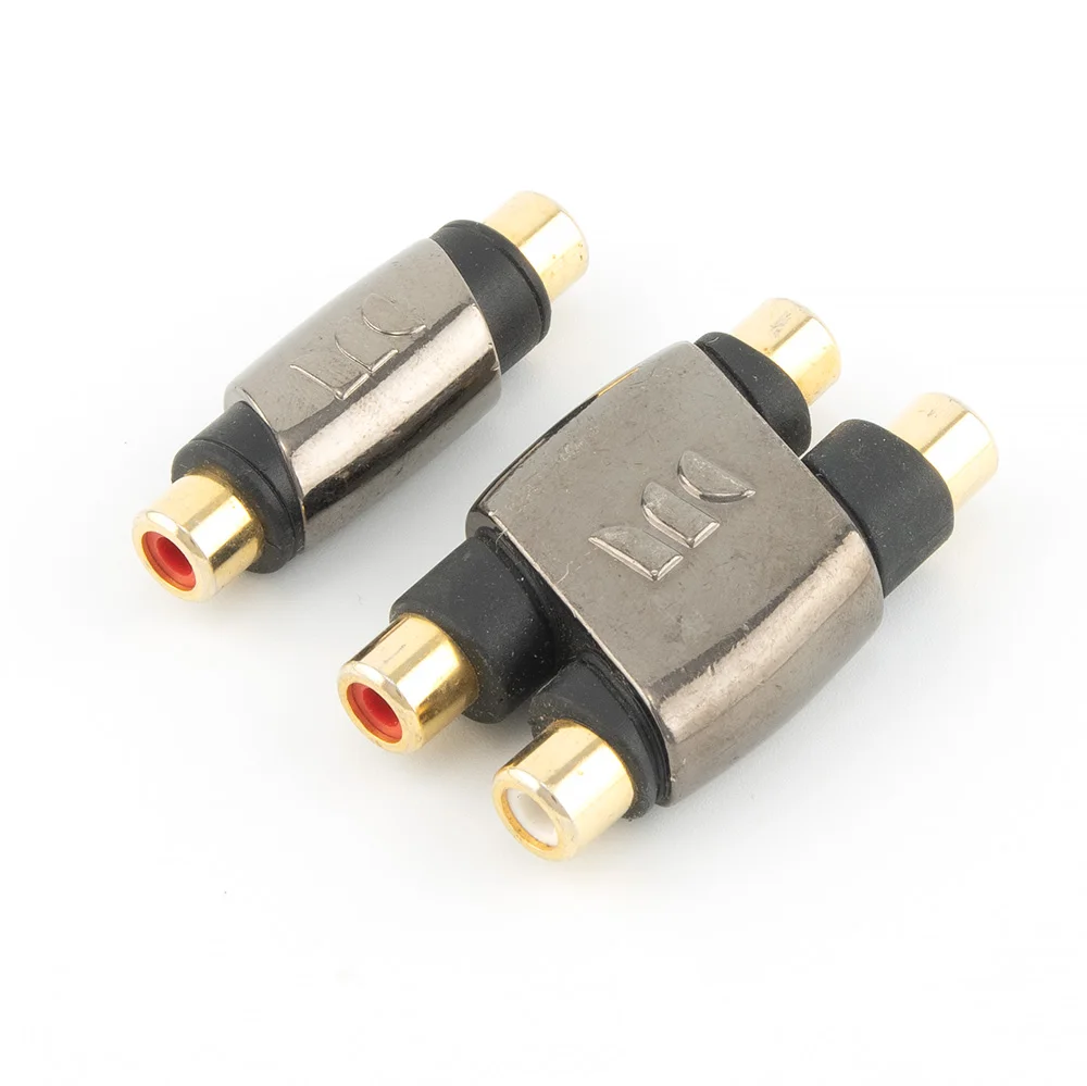 Original Monster Copper RCA AV Audio Video Female to Female Changer Adaptor Inline Coupler Plug Connectors Docking interface