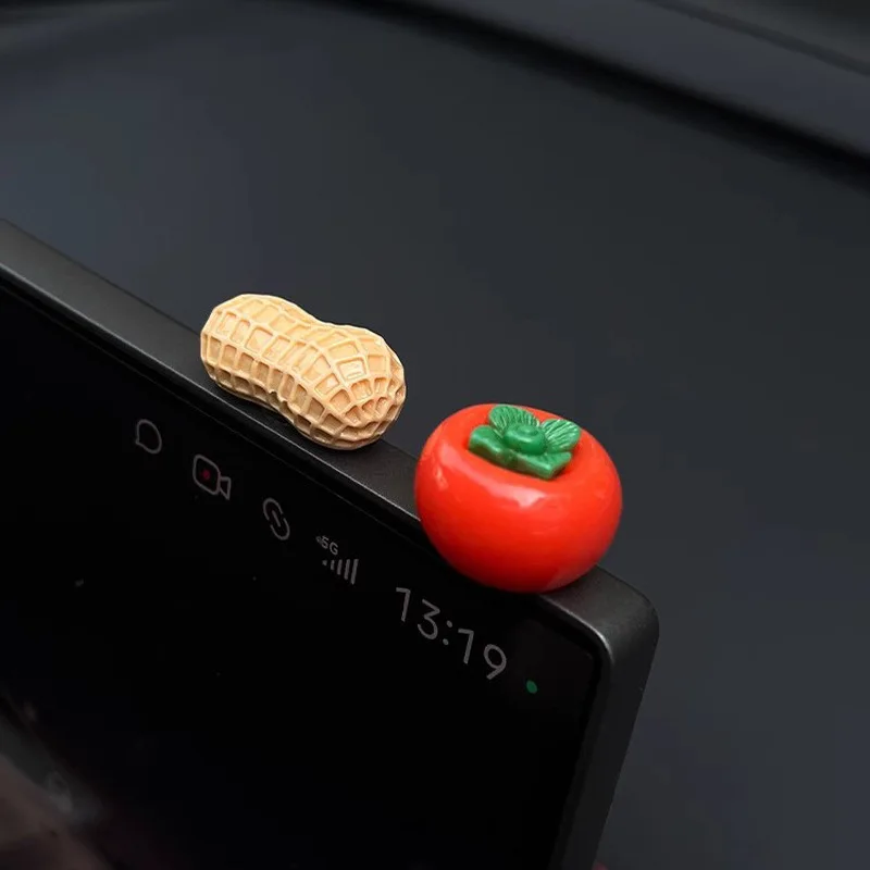 Cartoon Pattern Dashboard & Rearview Mirror Ornament Positive Text Car Interior Lovely Stylish Decor