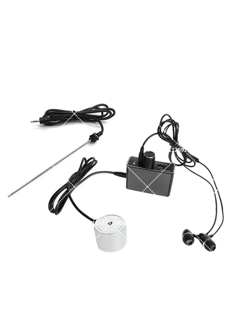 Water Leak Detector with Headset - USB Rechargeable Pipe Tester for Wall Water Monitor, Metal Leak Meter for Repair